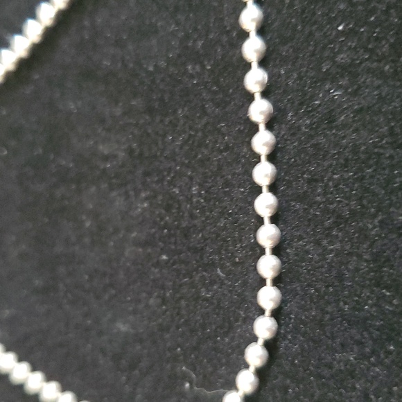 925 Italy Sterling Silver Beaded Necklace - Picture 5 of 15